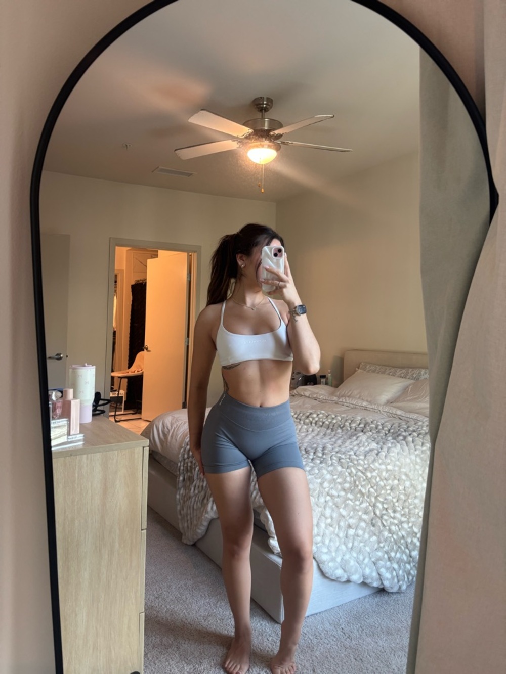 Alphalete White Sports Bra